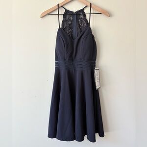 New! City Studio Lace Halter Dress